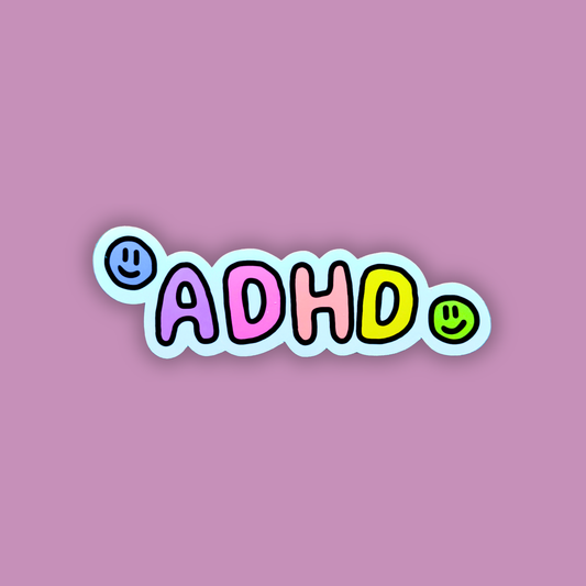 ADHD Matte Sticker | Neurodivergent Pride