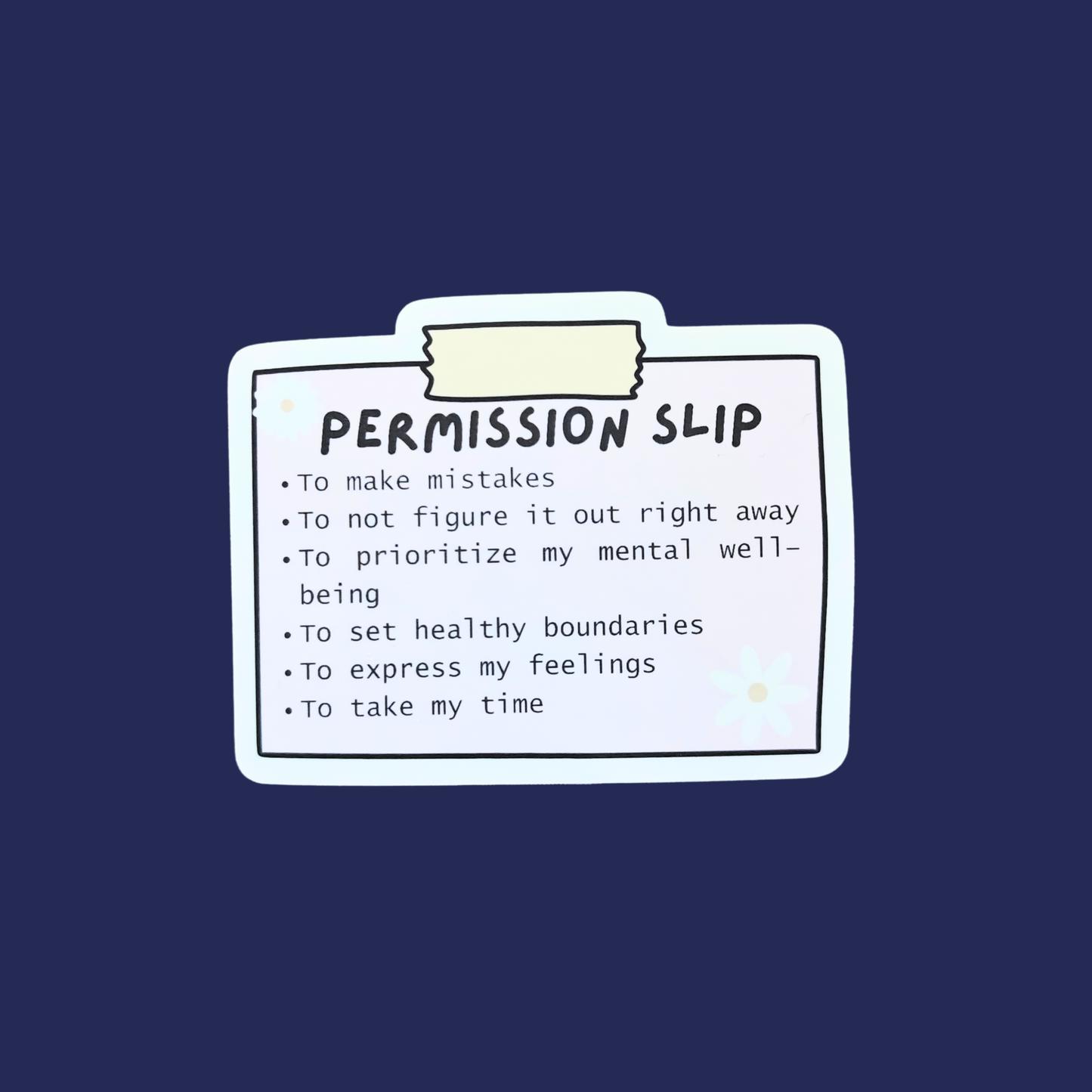 Permission Slip ADHD Sticker