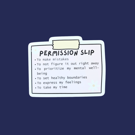 Permission Slip ADHD Sticker