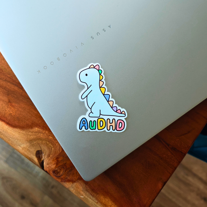AuDHD Cute Cartoon Dinosaur Sticker