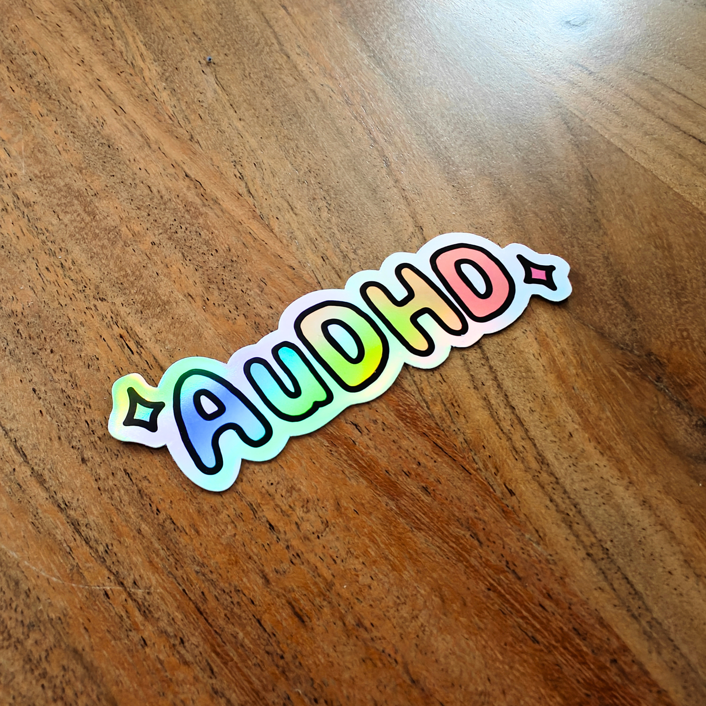 AuDHD Holographic Sticker | Autism & ADHD Pride