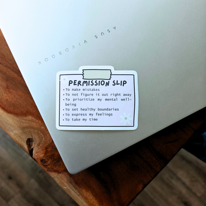 Permission Slip ADHD Sticker