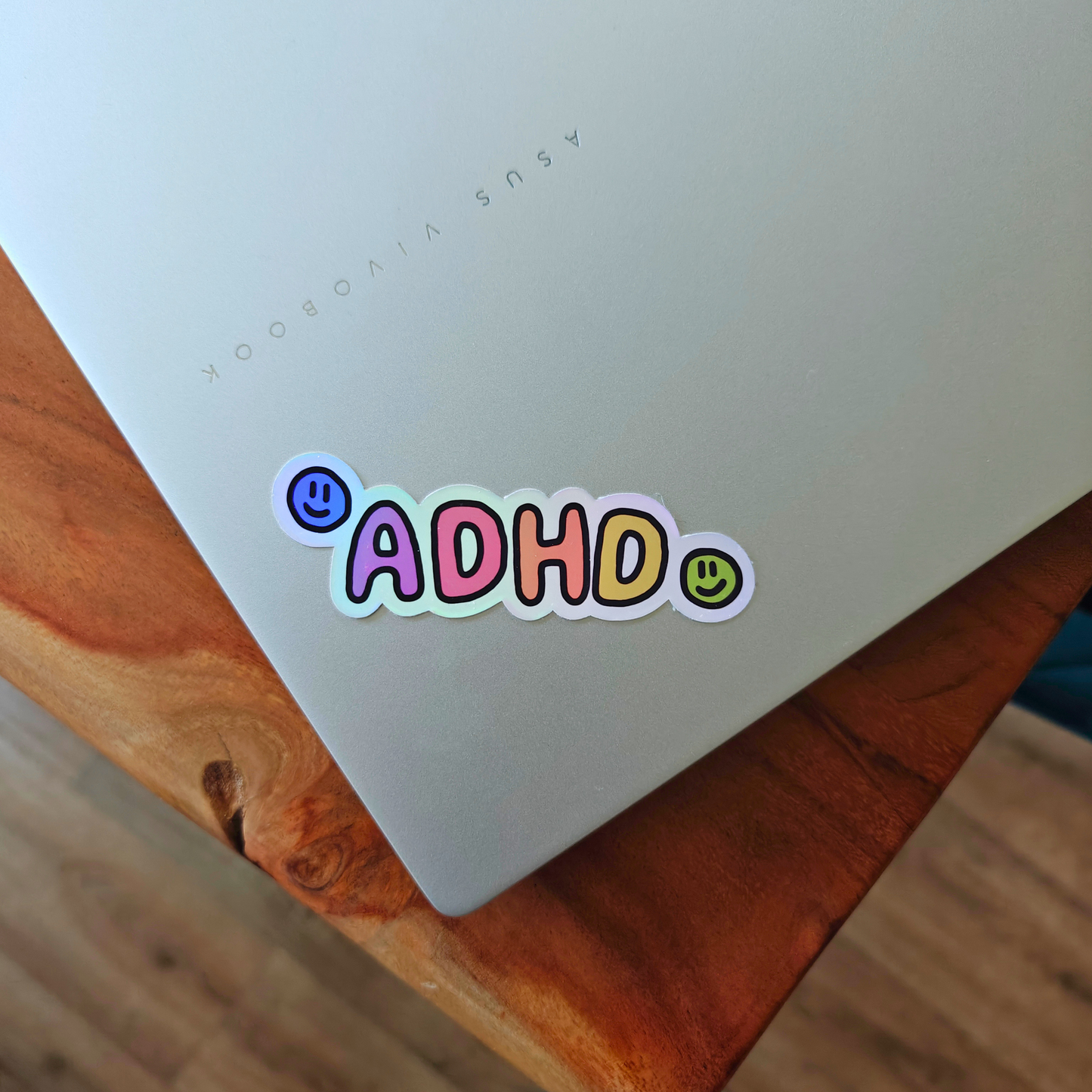 Holographic ADHD Vinyl Sticker