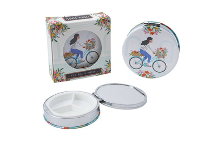 The Flower Basket Pill Box Organiser and Mirror