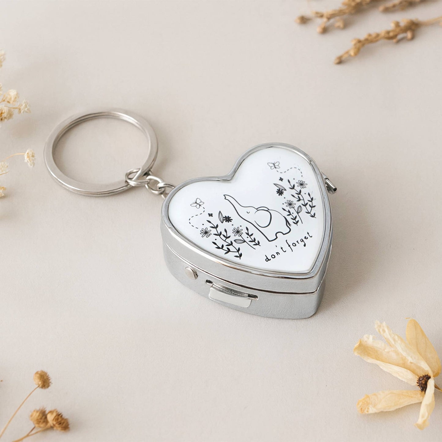 "Don't Forget" Heart ADHD Medication Pill Box